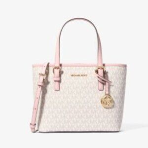 NWOT Michael Kors Jet Set Travel Extra-Small Logo Top-Zip Tote Bag